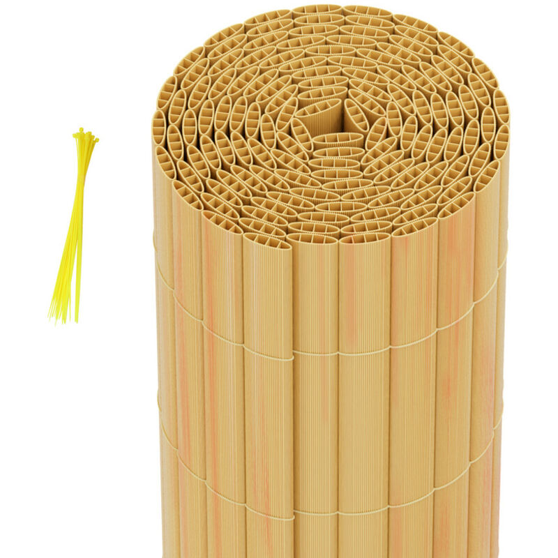 foto del prodotto vingo swanew canisse in pvc canisse in pvc per il giardino, il balcone e la terrazza. recinzione frangivento per balconi bamb 120 x 1000cm