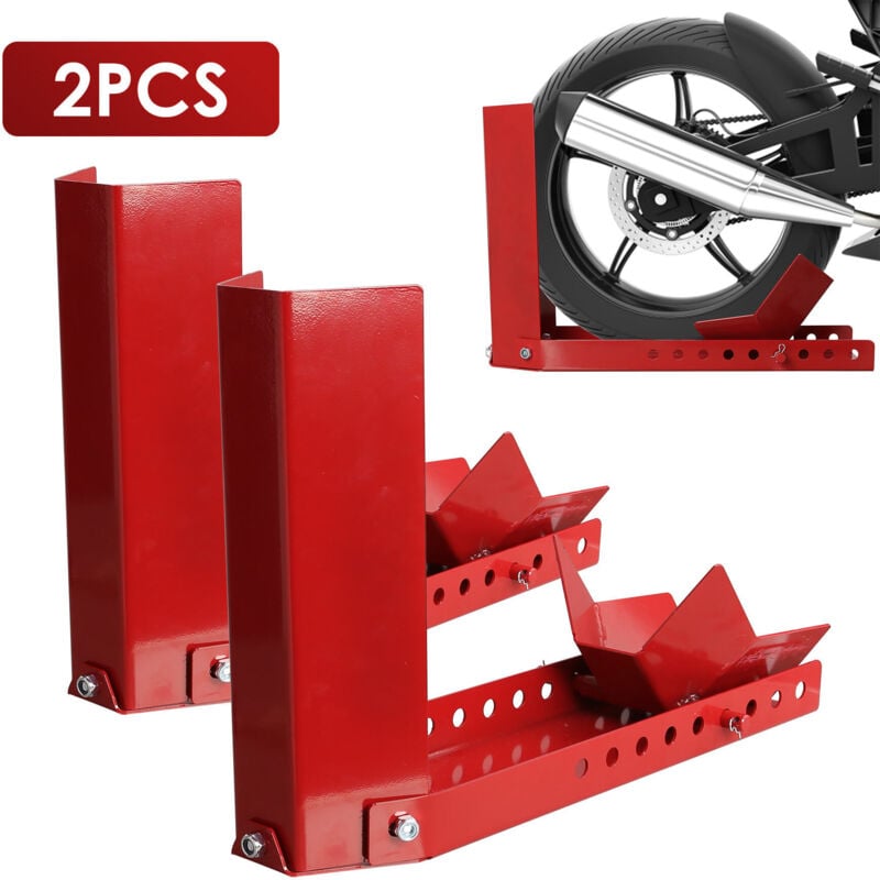 foto del prodotto vingo swanew cavalletto per moto 2 basculante per rimorchio moto regolabile aiuto al carico cavalletto per moto morsetto per ruota anteriore con 6