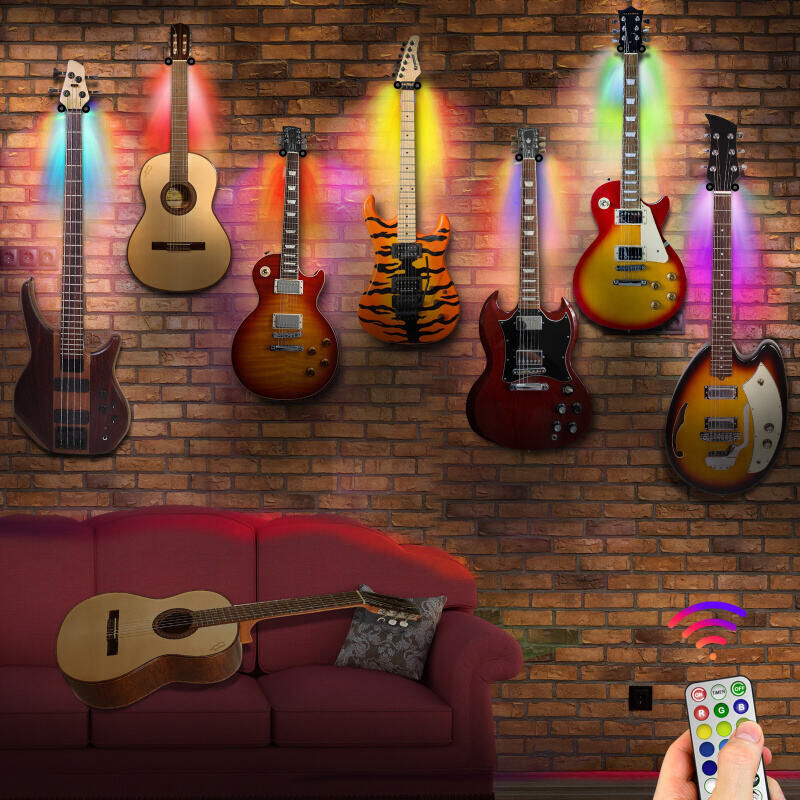 foto del prodotto vingo swanew gancio per chitarra supporto per chitarra gancio da parete per chitarra 2 pezzi gancio da parete per supporto per supporto per
