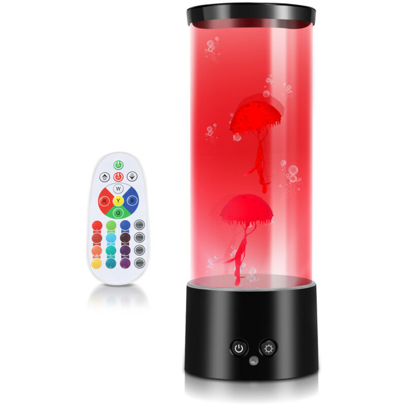 foto del prodotto vingo swanew led medusa rgb cascata lampada atmosfera ambiente lava regalo creativo per lei lampada d acqua per il riposo e il relax regalo perfetto