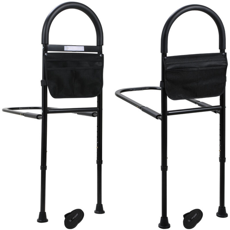 foto del prodotto vingo swanew letto rising aid bed rail fall out guard con borsa di stoccaggio rimovibile altezza regolabile 80 104cm con led