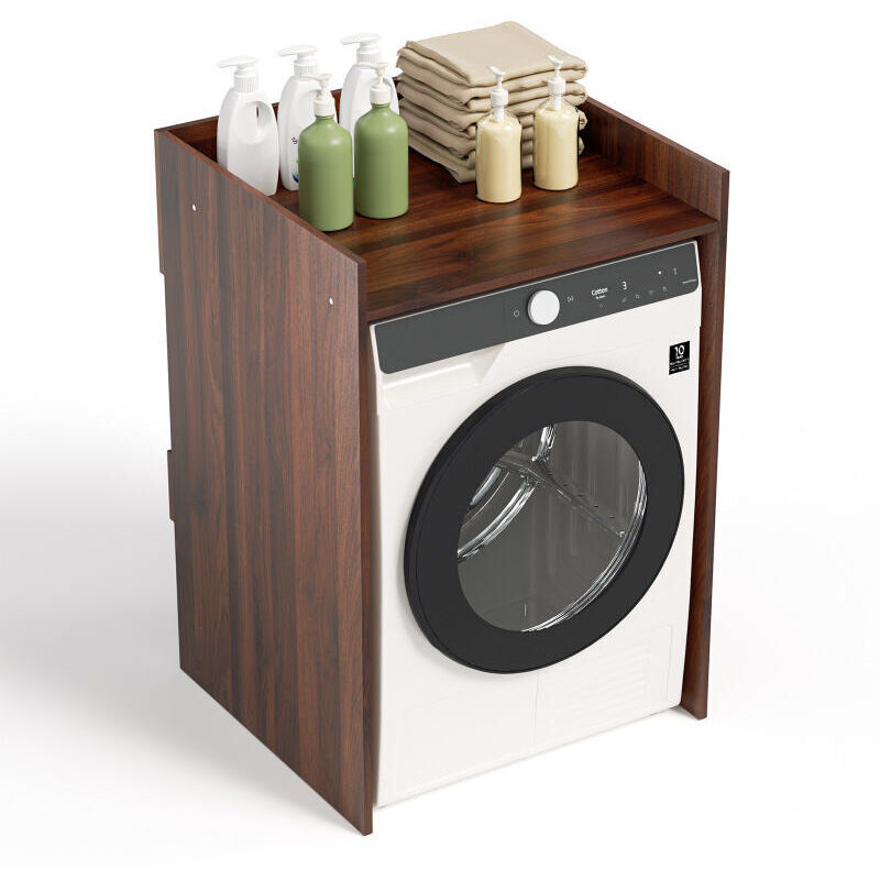 foto del prodotto vingo swanew mobile per lavatrice armadio per lavatrice marrone 97x66x62cm