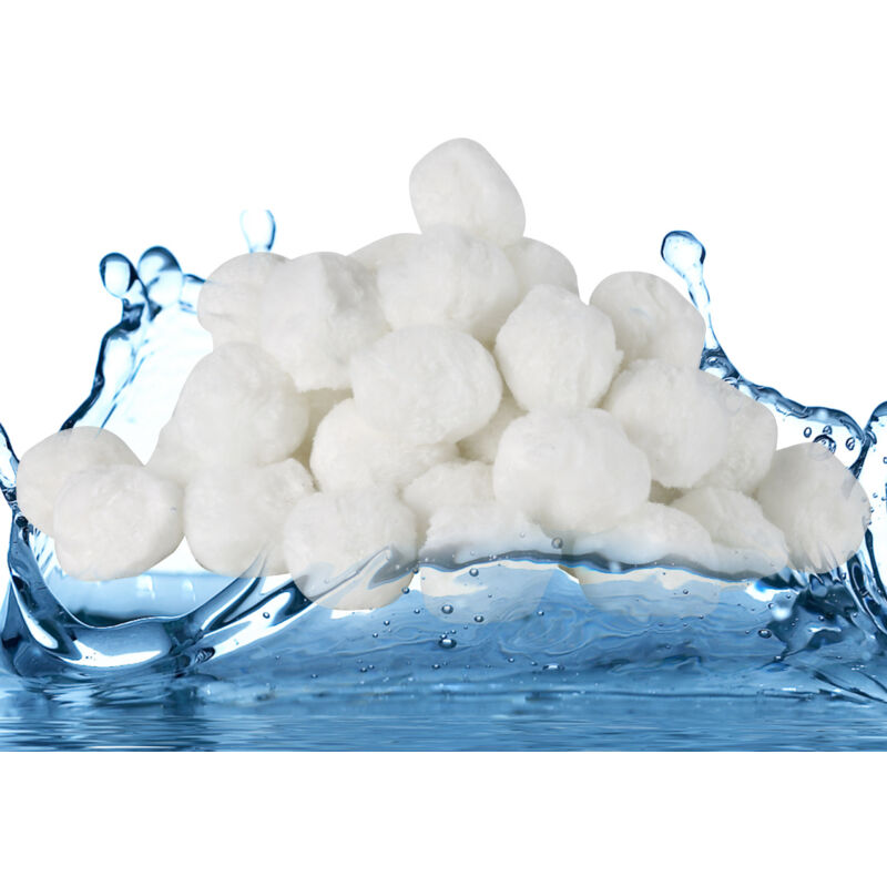 foto del prodotto vingo swanew palline filtranti per filtro a sabbia alternativo 25 kg, lavabili 700g bianco