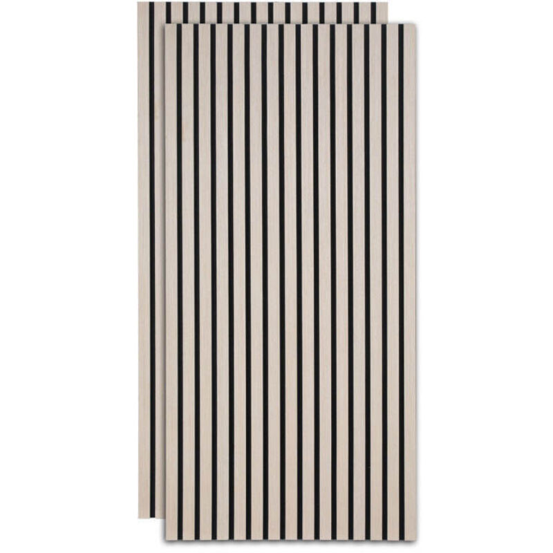 foto del prodotto vingo swanew pannello acustico rivestimento murale in mdf pannello murale acustico naturale pannelli murali moderni 2x 120x60x2,1 cm legno di