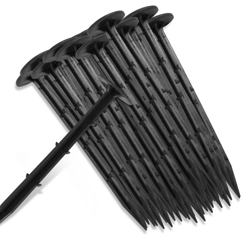 foto del prodotto vingo swanew picchetti di ancoraggio a terra 16cm, 200 pezzi, 5 mm, plastica, picchetto per tenda, chiodo da terra
