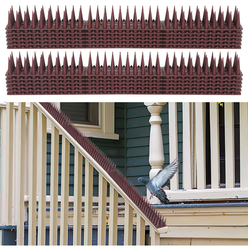 foto del prodotto vingo swanew piccione repellente uccello giardino sicurezza trappole per insetti balcone piccione prova plastica set 36 pezzi