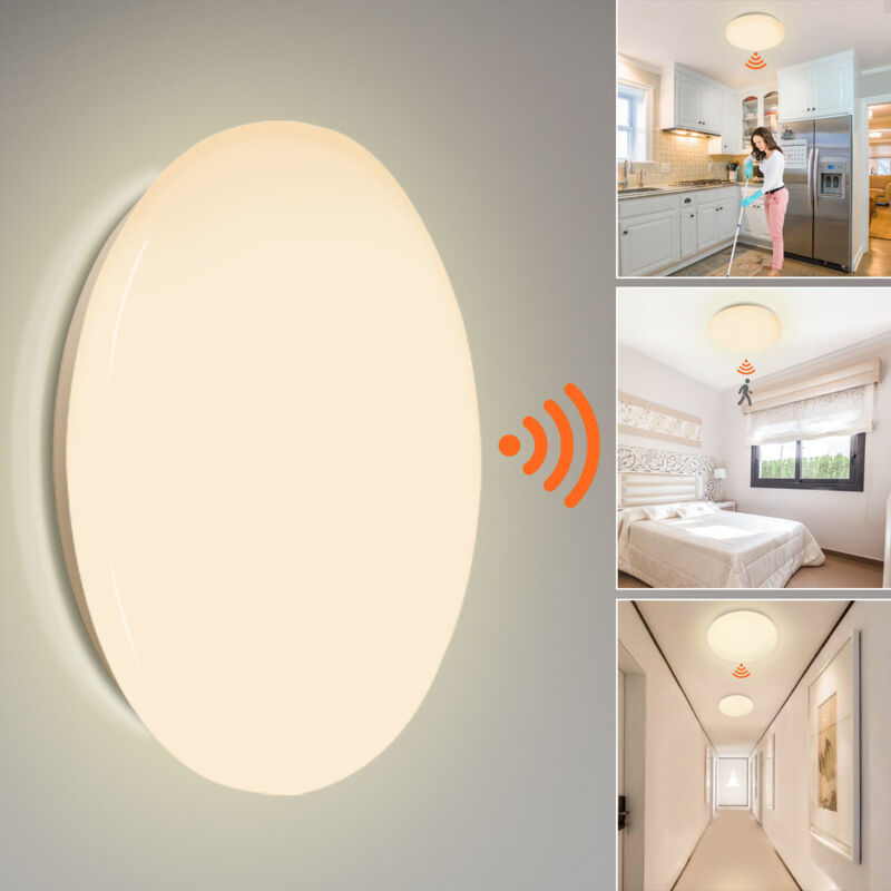 foto del prodotto vingo swanew plafoniera led plafoniera moderna a induzione per camera da letto sala da pranzo cucina 12w, bianco