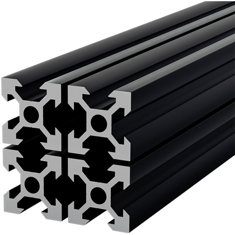 foto del prodotto vingo swanew profilo in alluminio 20x20mm profilo in alluminio da 1000mm tipo i sistema di montaggio profilo in alluminio profilo nero 4 pezzi