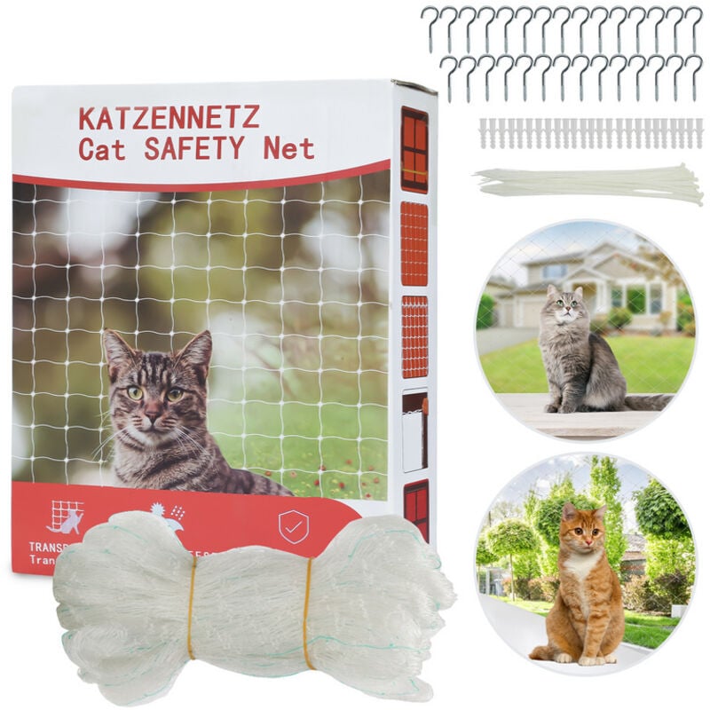 foto del prodotto vingo swanew rete per gatti altri accessori per gatti rete di sicurezza per gatti rete per balconi protezione per uccelli 3x8m
