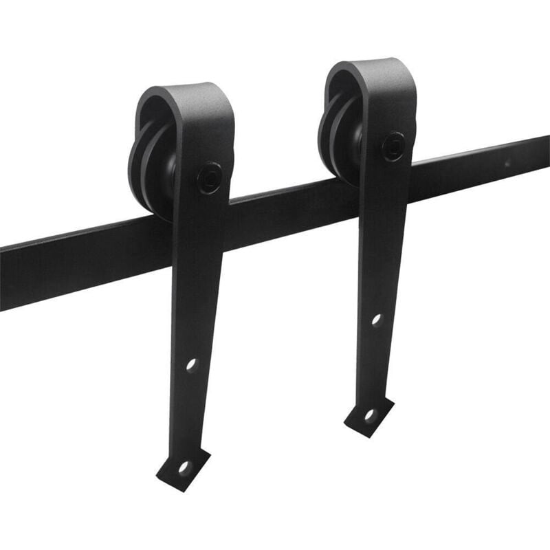 foto del prodotto vingo swanew sistema per porte scorrevoli 183 cm kit per porte scorrevoli binario per porte scorrevoli forato 35 45 mm di larghezza freccia