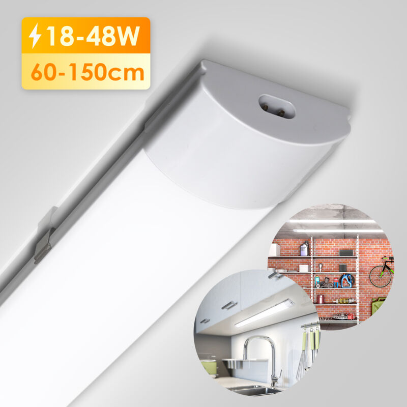 foto del prodotto vingo swanew striscia led impermeabile 60cm 18w ip65 interconnettibile temperatura colore bianco neutro 4000k