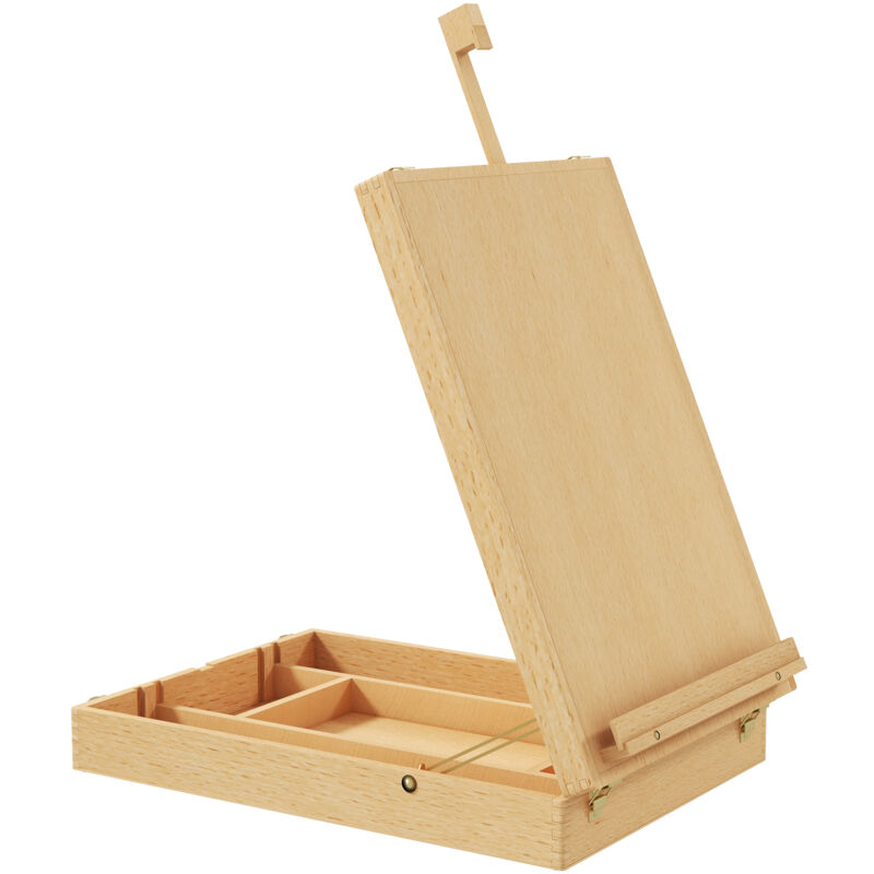 foto del prodotto vinsetto cavalletto artistico in legno regolabile in altezza e angolazione