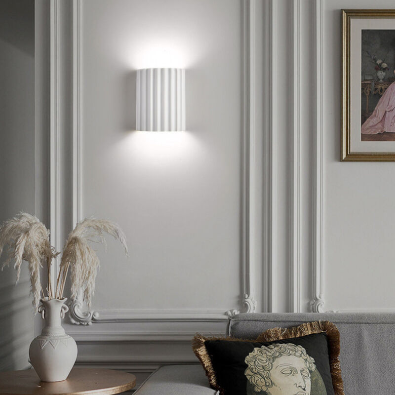 foto del prodotto vintage applique da parete interno lampade da parete bianco latteo lampada a muro luce bianca fredda