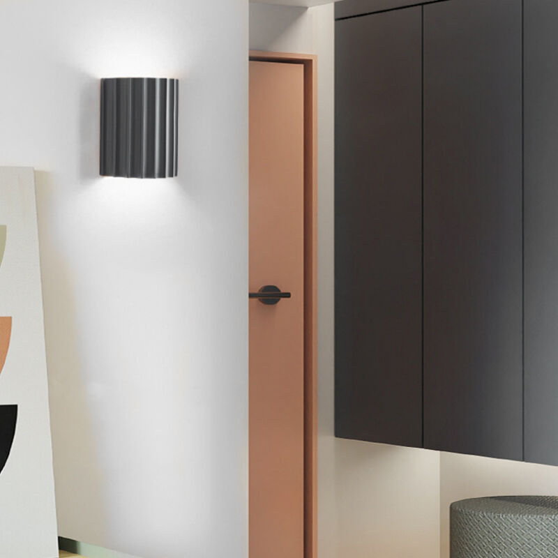 foto del prodotto vintage applique da parete interno lampade da parete grigio lampada a muro luce bianca fredda