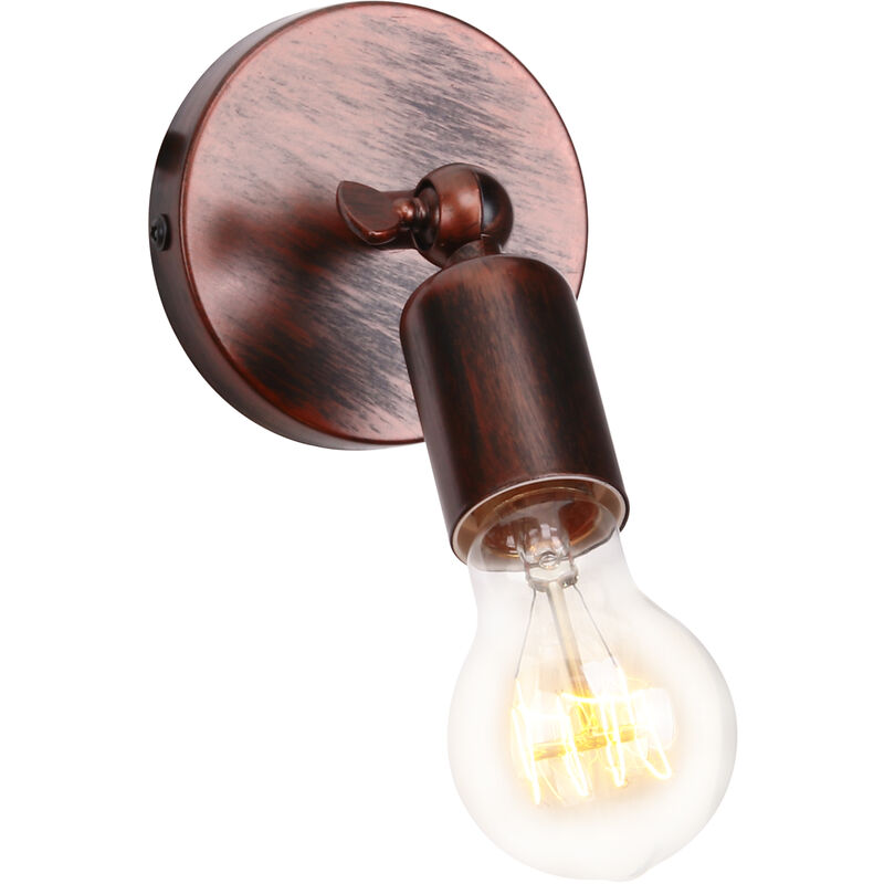 foto del prodotto vintage industriale lampada parete camera da letto soggiorno cucina e27 ferro battuto applique parete