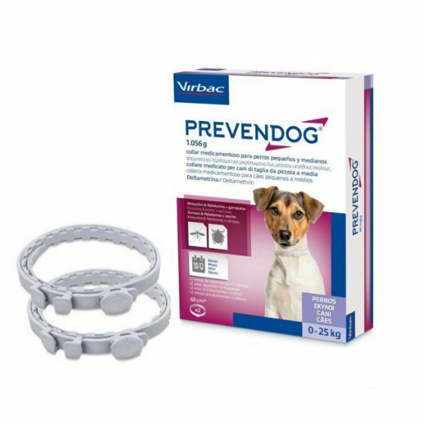foto del prodotto virbac collare antiparassitario prevendog 2 collari da 60 cm per cani 0 25 kg antiparassitario per cani 1 ordine scegli lo sconto bzr5 bzr20 200 punti fedelt 