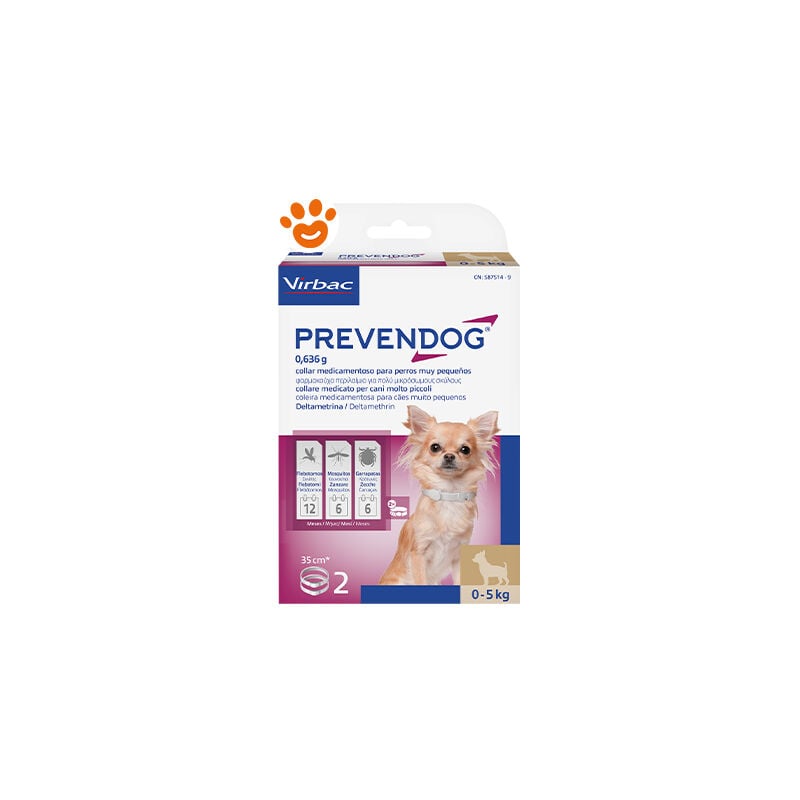 foto del prodotto virbac dog prevendog collari 35 cm 0 5 kg virbac dog prevendog collari 35 cm 0 5 kg confezioni da 2 collari