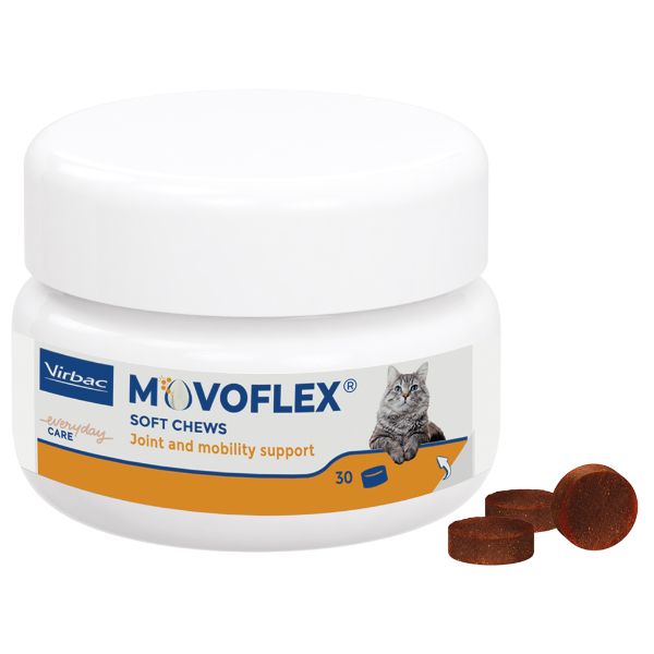 foto del prodotto virbac movoflex per la salute articolare del gatto 30 compresse 1 ordine scegli lo sconto bzr5 bzr20 200 punti fedelt integratori per gatti