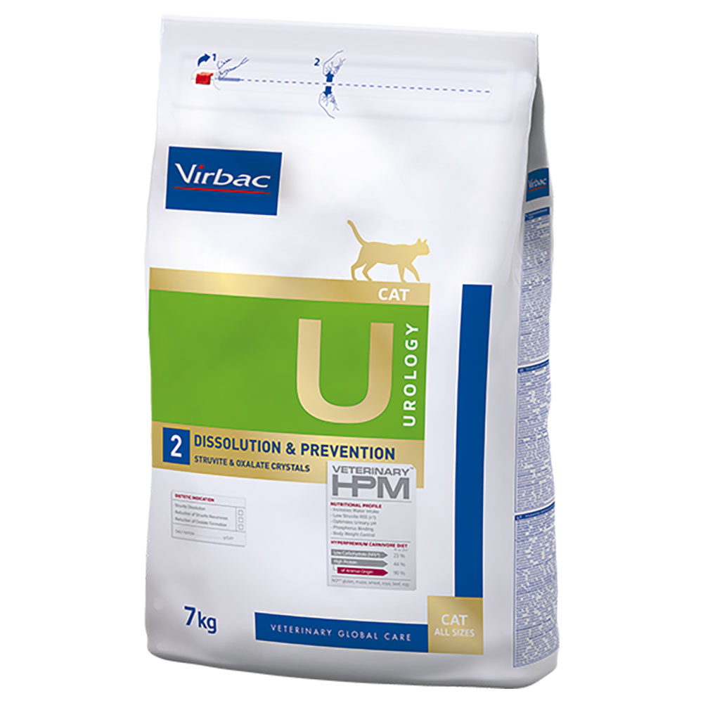 foto del prodotto virbac veterinary hpm cat urology dissolution &amp; prevention u2 - 7 kg