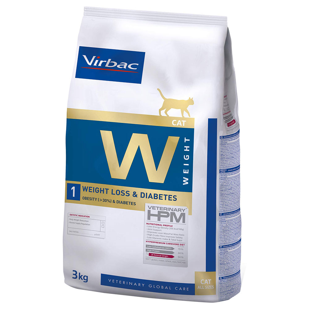 foto del prodotto virbac veterinary hpm cat weight loss diabetes w1 3 kg