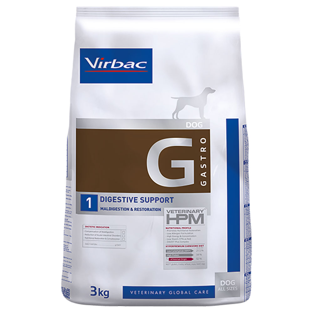 foto del prodotto virbac veterinary hpm dog gastro digestivo supporto g1 crocchette per cane 12 kg
