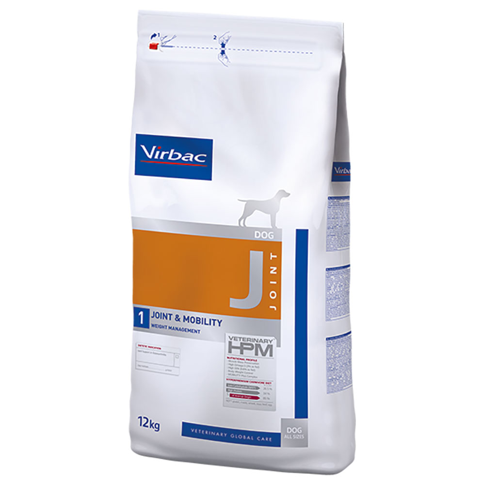 foto del prodotto virbac veterinary hpm dog joint mobility j1 crocchette per cane 12 kg