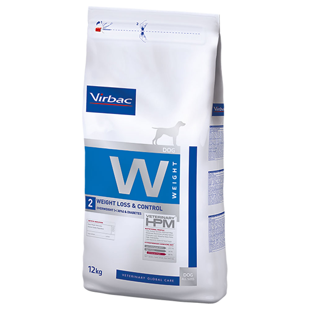 foto del prodotto virbac veterinary hpm dog weight loss &amp; control w2 crocchette per cani - 12 kg