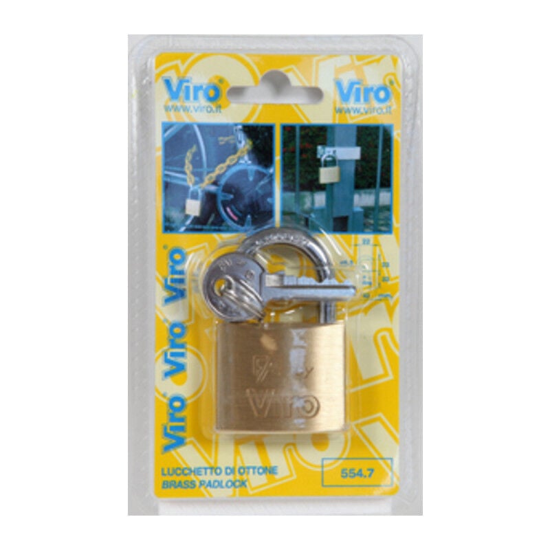 foto del prodotto viro bl art. 556.7 lucchetto rett. mm.60. prezzo per 1 pezzo.