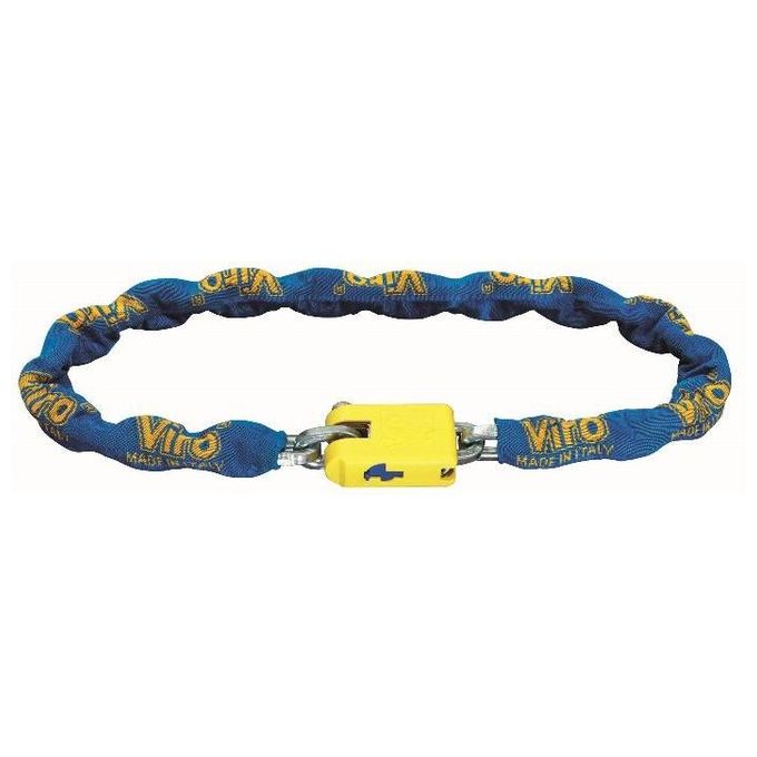 foto del prodotto viro lucchetto supermorso con catena di sezione 6,4 mm gr. 1000 lunghezza 90cm