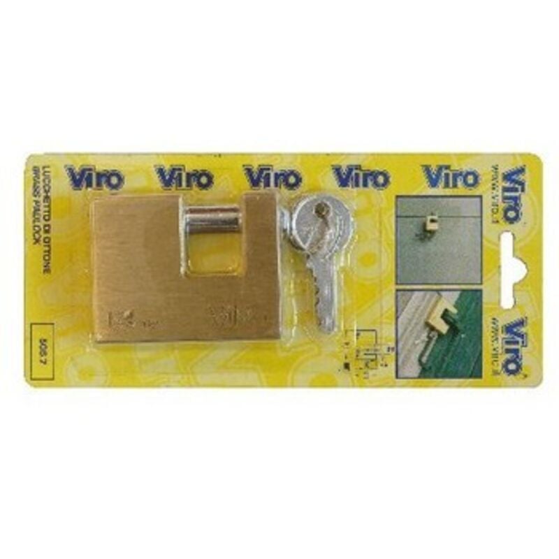 foto del prodotto viro - serie fai art 508.7 lucchetto per serranda serrande base 60 mm
