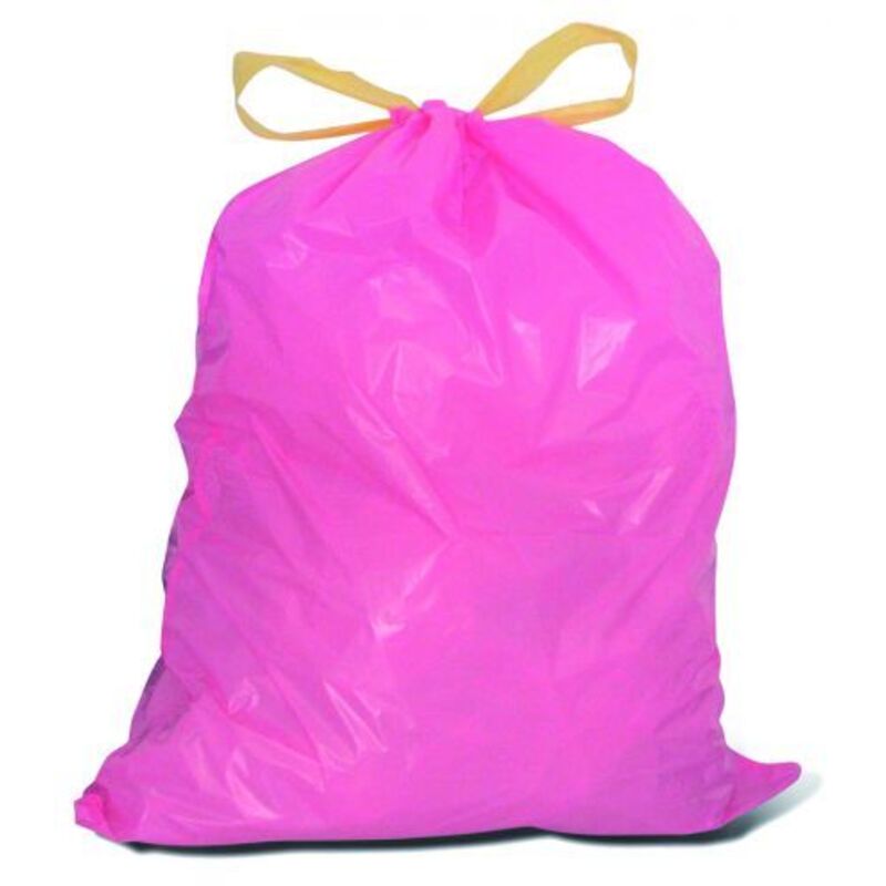 foto del prodotto virosac sacco rifiuti pratico rosa 12 pz cm. 55x65 - lt. 40 24 rt