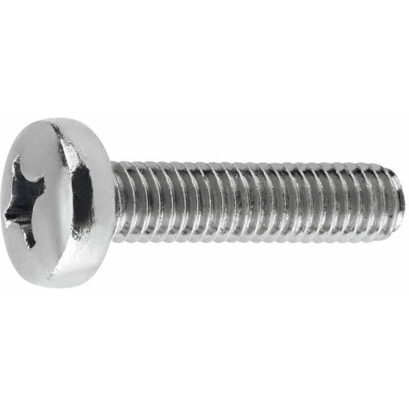 foto del prodotto vis metrico - testa cilindrica bombata - incavo ph - 4.8 - zincato m5 x 16 - confezione da 250