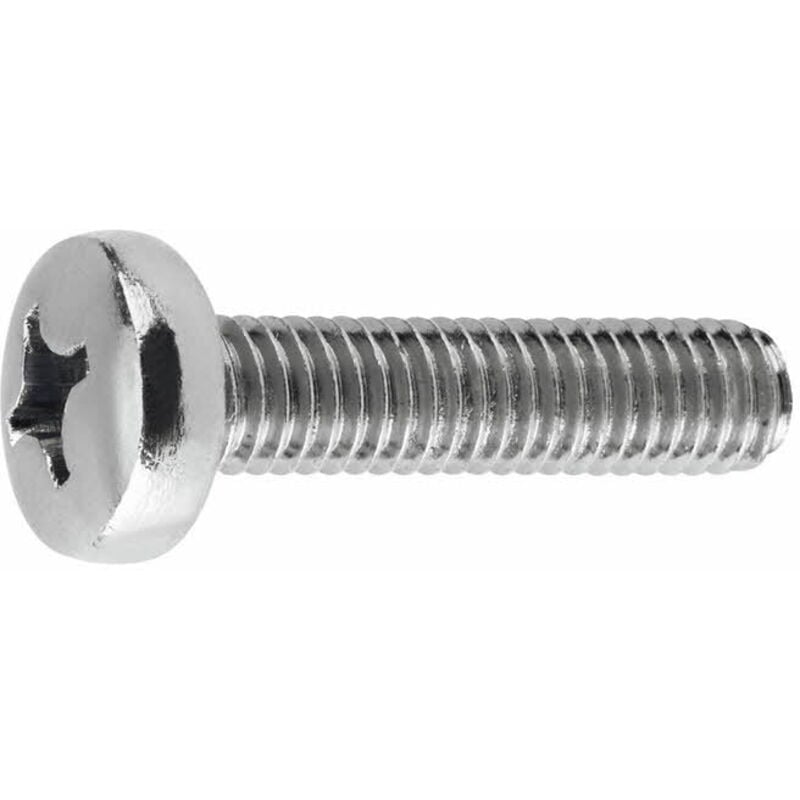 foto del prodotto vis metrico - testa cilindrica bombata - incavo ph - 4.8 - zincato m6 x 40 - confezione da 250