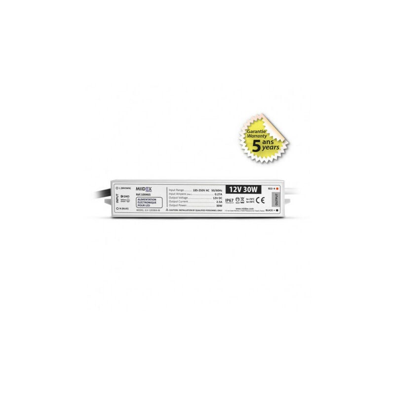 foto del prodotto vision el 12v dc 30w ip67 led alimentazione