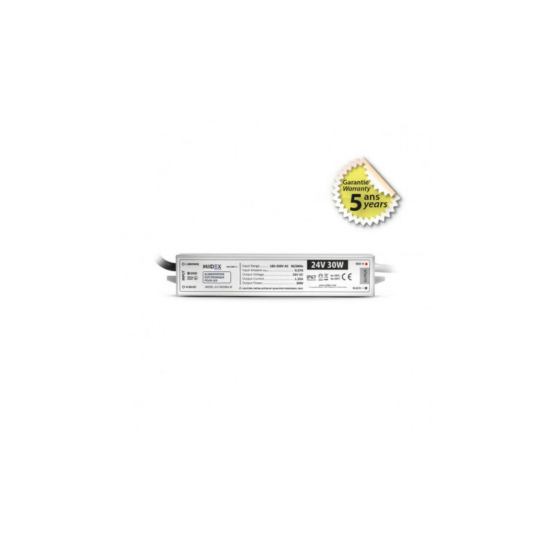 foto del prodotto vision el alimentazione a led 24v dc 30w ip67