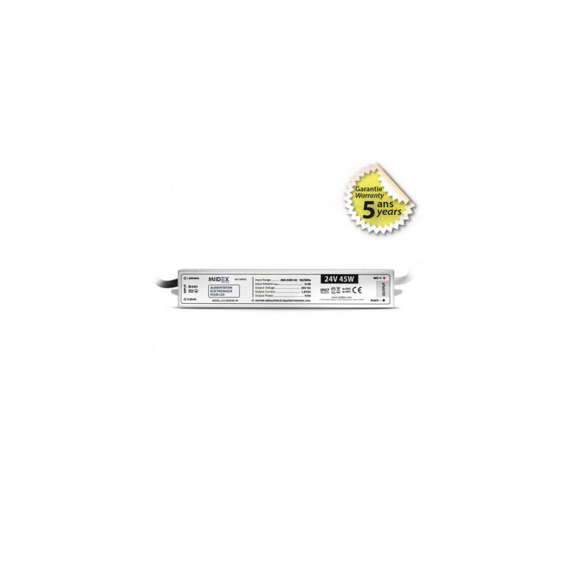 foto del prodotto vision el alimentazione a led 24v dc 45w ip67