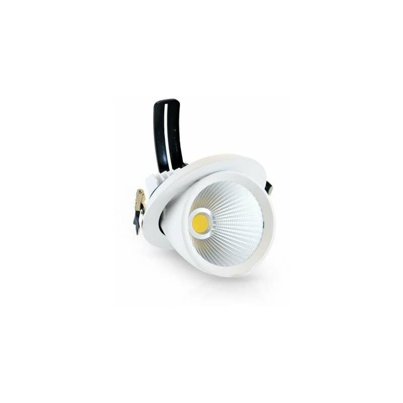 foto del prodotto vision el faretto led chiocciola incasso orientabile ac220 240v 10w 900lm 90w 25 ip20 ik05 112mm bianco naturale 4000k foratura 100