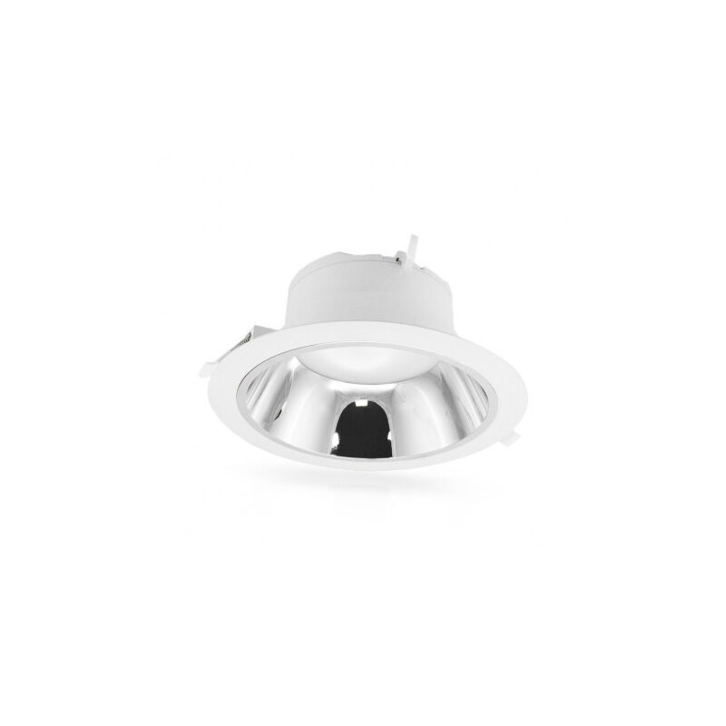 foto del prodotto vision el faretto led da incasso ac220 240v 15w 1360lm 38 ip20 bianco argento 150mm day white 6000k foratura 120mm