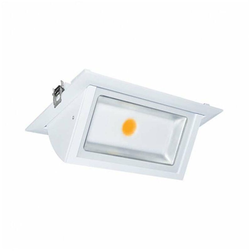 foto del prodotto vision el faretto led da incasso orientabile 30w 3200lm 80 ip20 235mmx145mm bianco caldo 3000k foratura 218x125mm