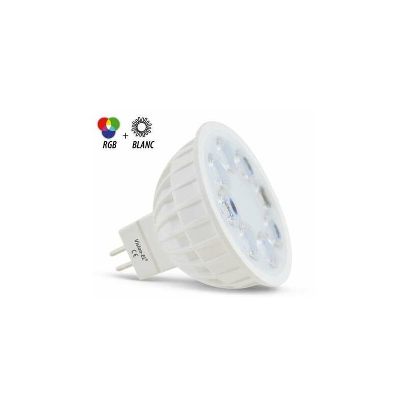 foto del prodotto vision el lampadina led dimmerabile gu5.3 dc12v 4w 280lm 25 ip20 49,5mm rgb cct 2700k 6000k 