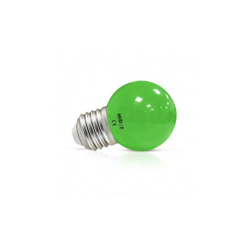foto del prodotto vision el lampadina led e27 1w 240 45mmx70mm verde