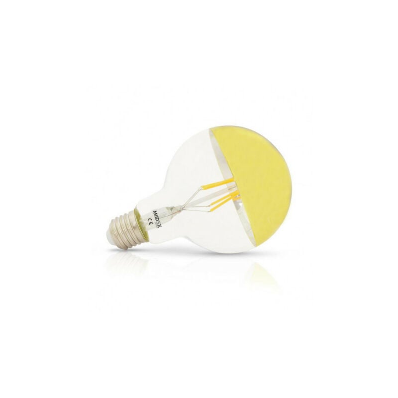 foto del prodotto vision el lampadina led e27 g95 filamento specchio oro 6w 800lm 300 bianco caldo 2700k
