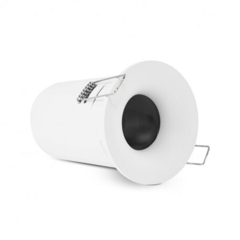 foto del prodotto vision el led led rivestimento basso soffitto con presa rotonda bianco automatico 85mm ip65 impermeabile 75 mm foratura
