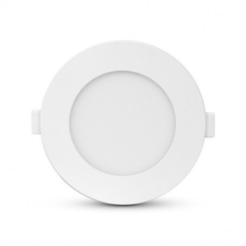 foto del prodotto vision el plafoniera led da incasso 6w 420lm 120 impermeabile ip40 ik08 128mm bianco naturale 4000k foratura 110mm