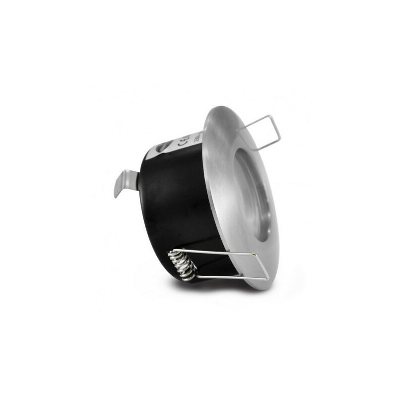 foto del prodotto vision el supporto per spot nero cromo impermeabile ip65 ik08 83mm foratura 70mm
