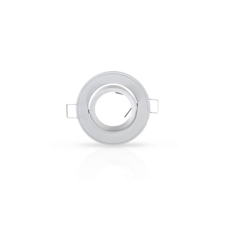 foto del prodotto vision el supporto spot led da incasso orientabile 45 bianco ip20 85mm foratura 75mm
