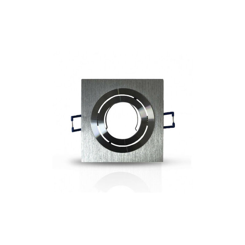 foto del prodotto vision el supporto spot led quadrato in alluminio orientabile 45 ip20 92x92mm foratura 72mm