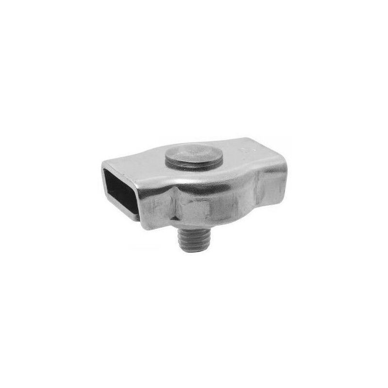 foto del prodotto viso morsetto per cavo piatto 1 bullone in acciaio zincato 2 mm 4 pezzi scp124sb