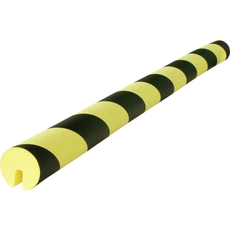 foto del prodotto viso pu 208 nj profilo di protezione con scanalatura nero, giallo x l 40 mm x 750 mm