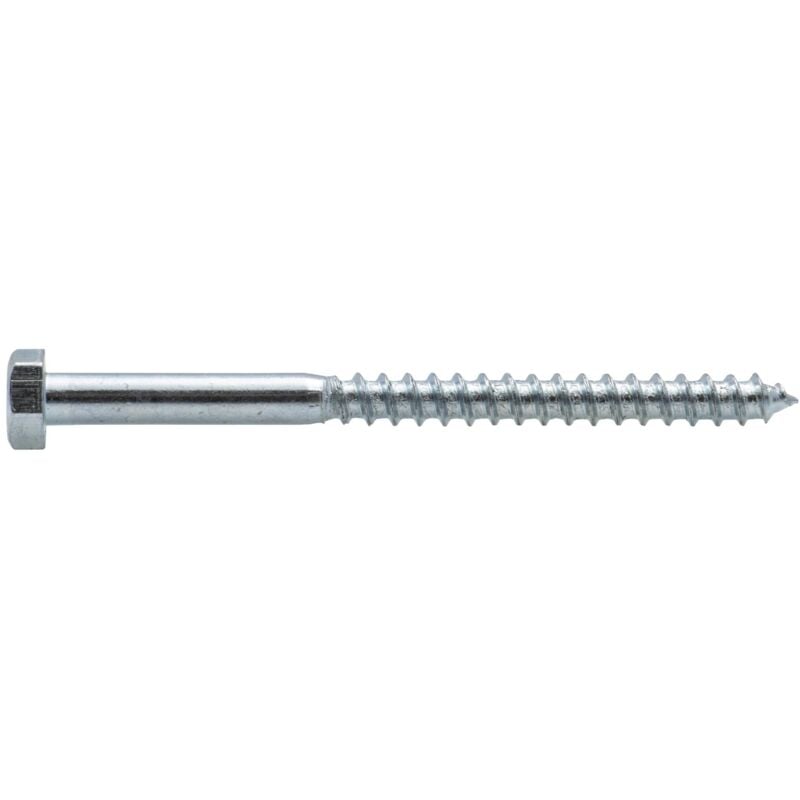 foto del prodotto vissal tirafondo a testa esagonale zincato viswood6x60 mm x20 viti a testa esagonale 